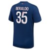 Virallinen Fanipaita Paris Saint-Germain Lucas Beraldo 35 Kotipelipaita 2024-25 - Miesten